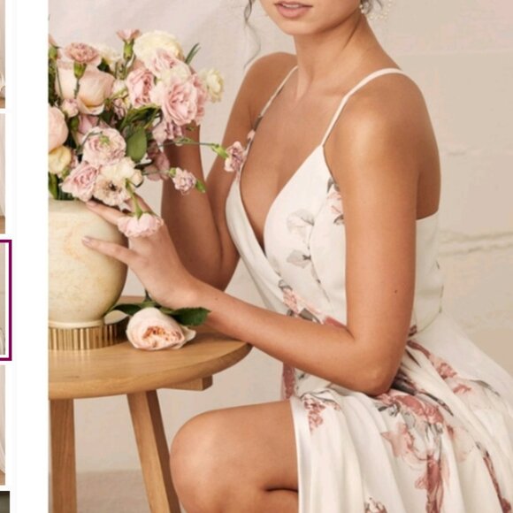 Nwt Lulu's Elegantly Inclined floral maxi dress XL - Picture 9 of 15